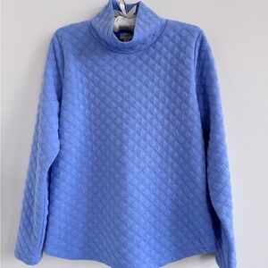 J. Crew Quilted Cowl Neck Sweater - Periwinkle Blue